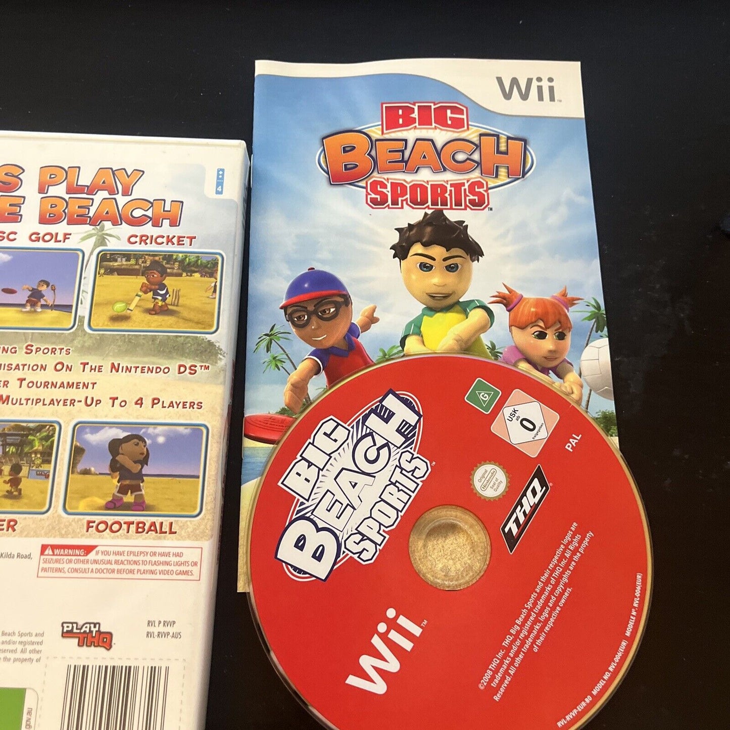 Big Beach Sports Nintendo Wii  Manual PAL