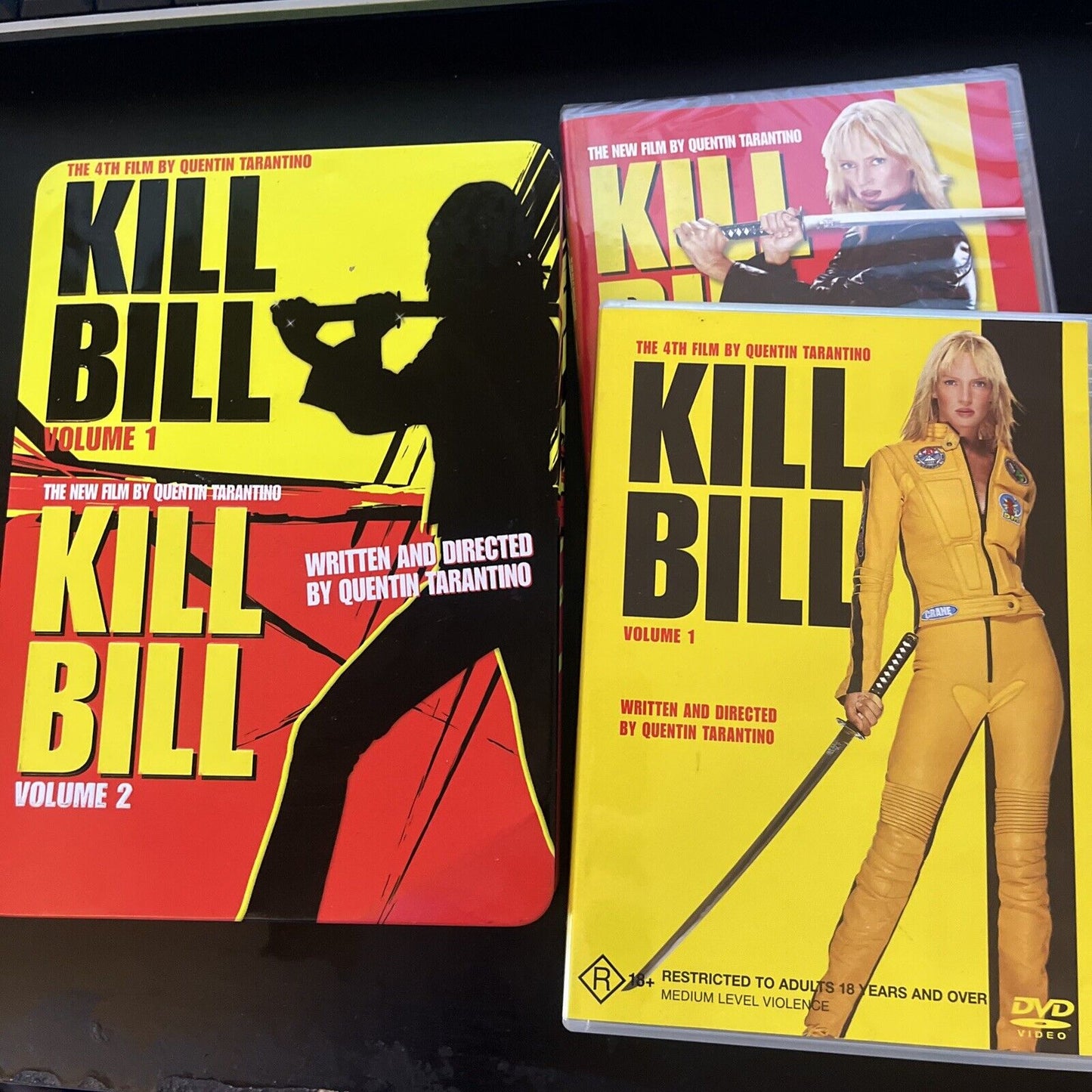 Kill Bill : Volume 1 & 2 - Steelbook Edition (DVD, 2003, 2-Disc) Region 4