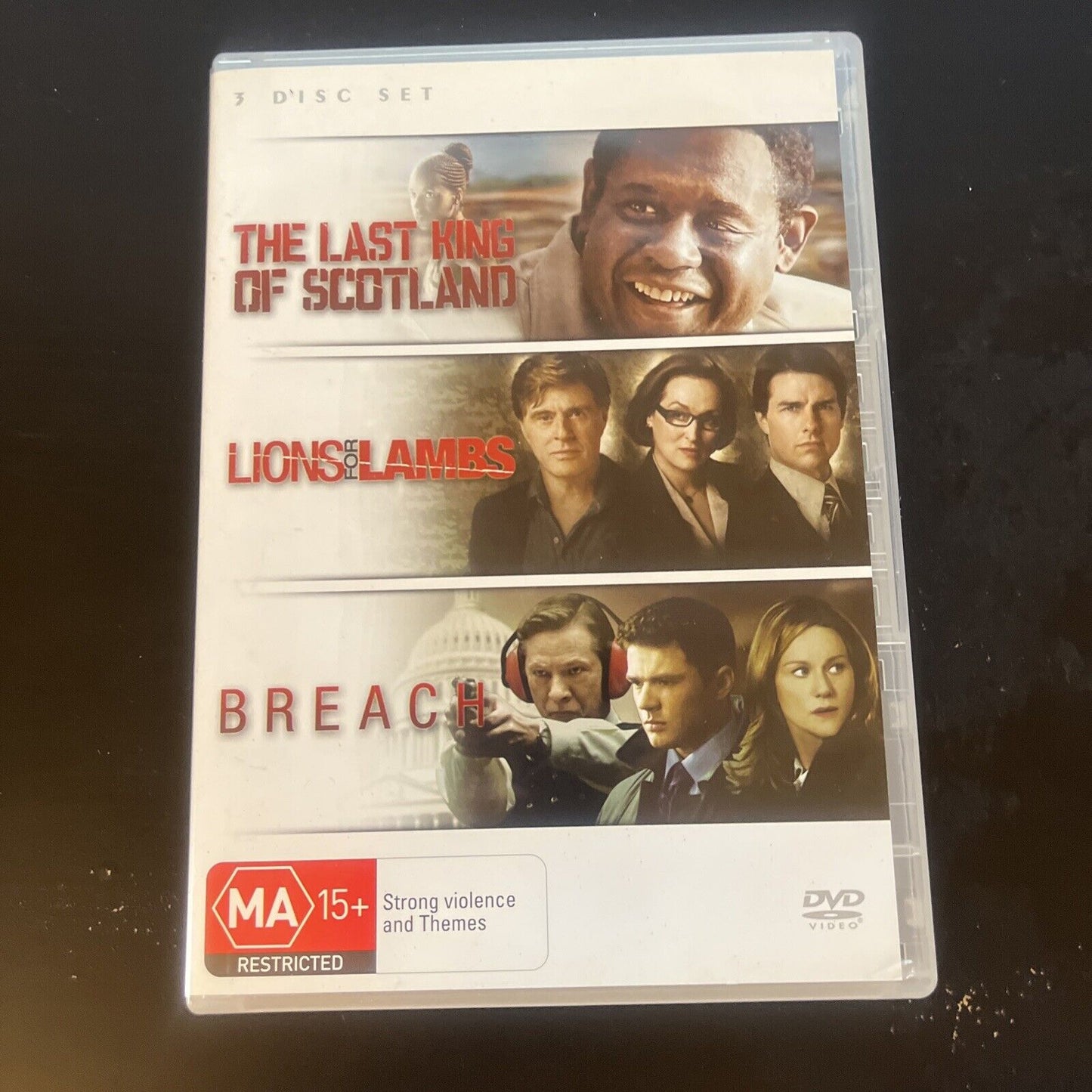 The Last King of Scotland / Lions For Lambs / Breach (DVD, 3-Disc) Region 4