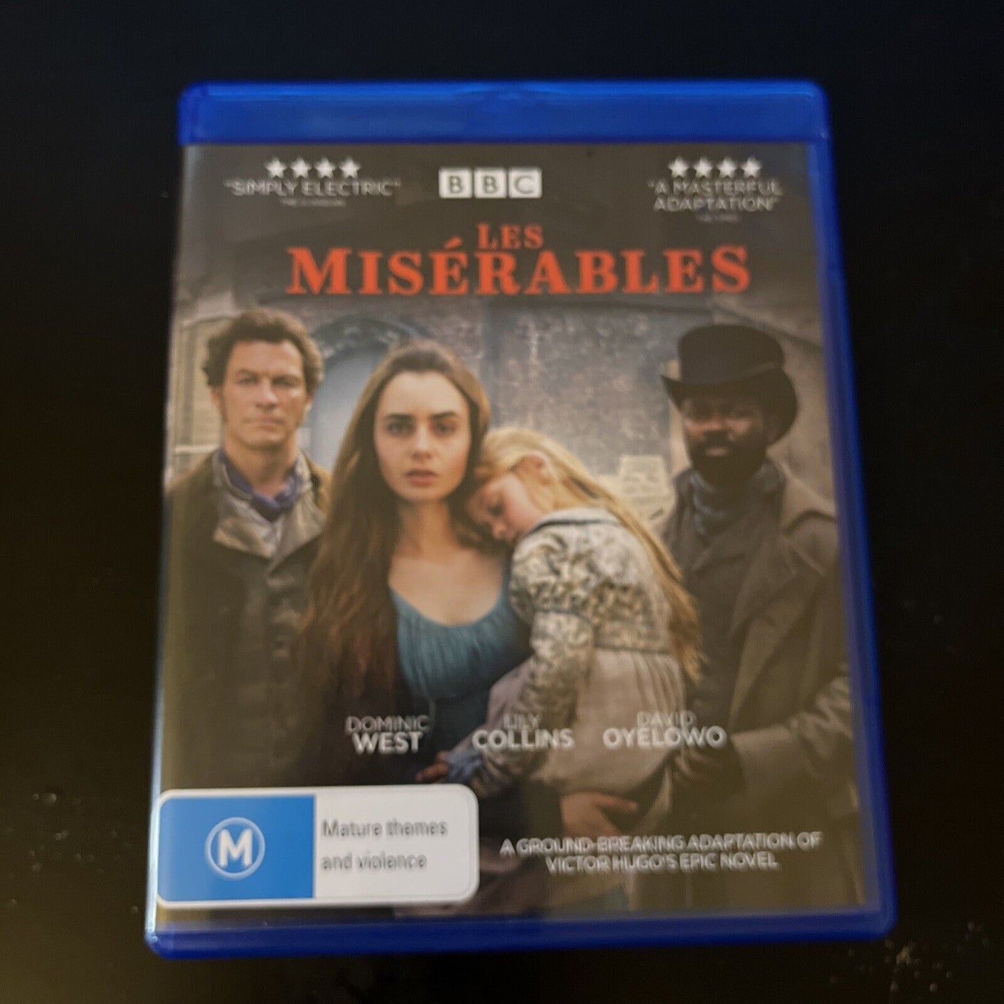 Les Miserables BBC (Blu-ray, 2018, 2-Disc) Adeel Akhtar, David Oyelowo, Region B