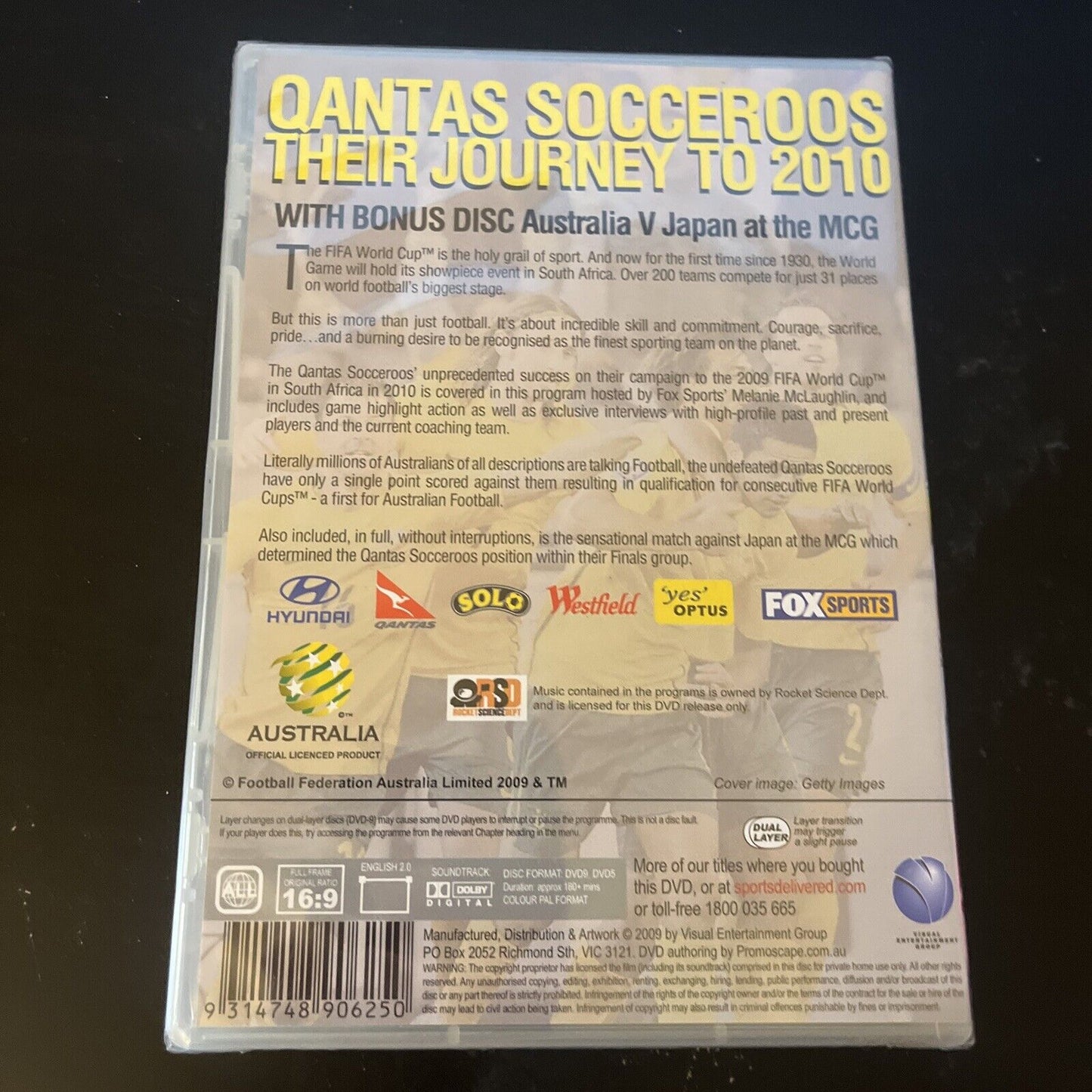 *New Sealed* Socceroos - The Journey to 2010 (DVD, 2009) All Regions