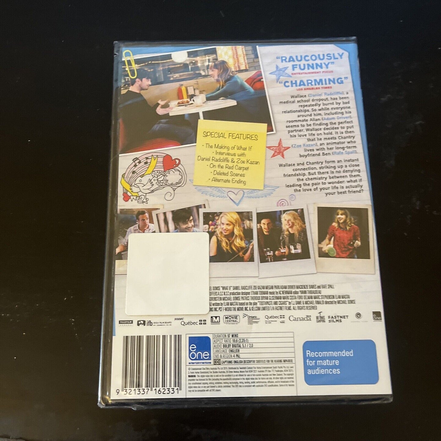 *New Sealed* What If (DVD, 2013) Region 4