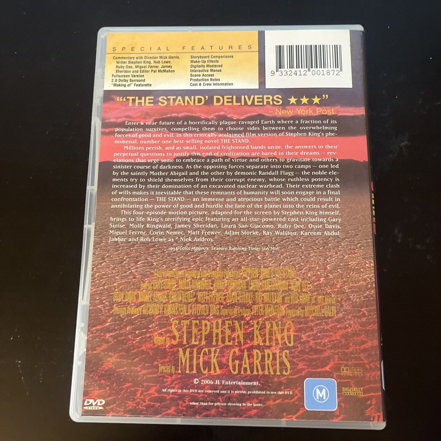 Stephen King's: The Stand - Special Edition (DVD, 1994, 2-Disc) NEW All Regions