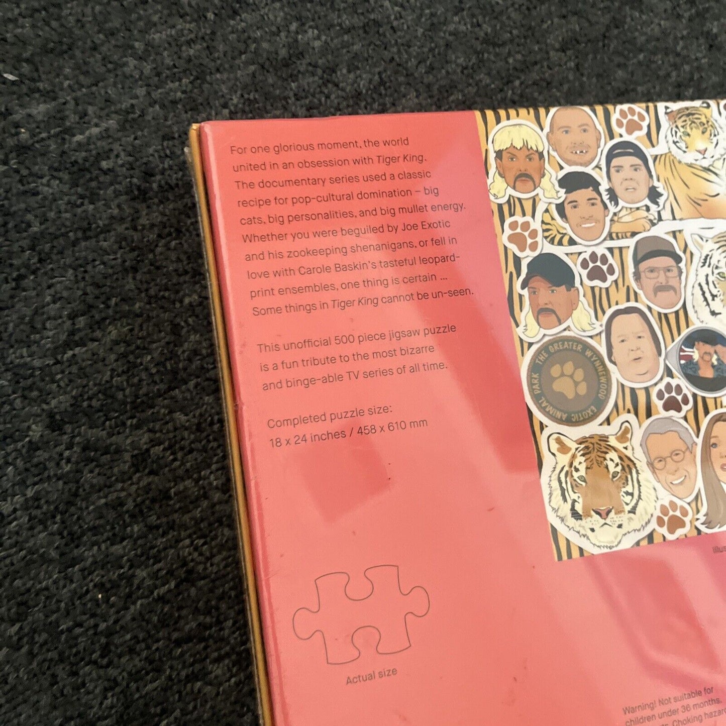 *New Sealed* Tiger King Puzzle - Special Limited Edition 500pcs