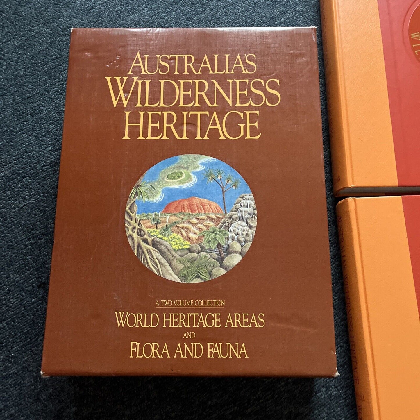 Australia's Wilderness Heritage Vol 1 & 2 Hardcover Book Box Set Vintage 1988
