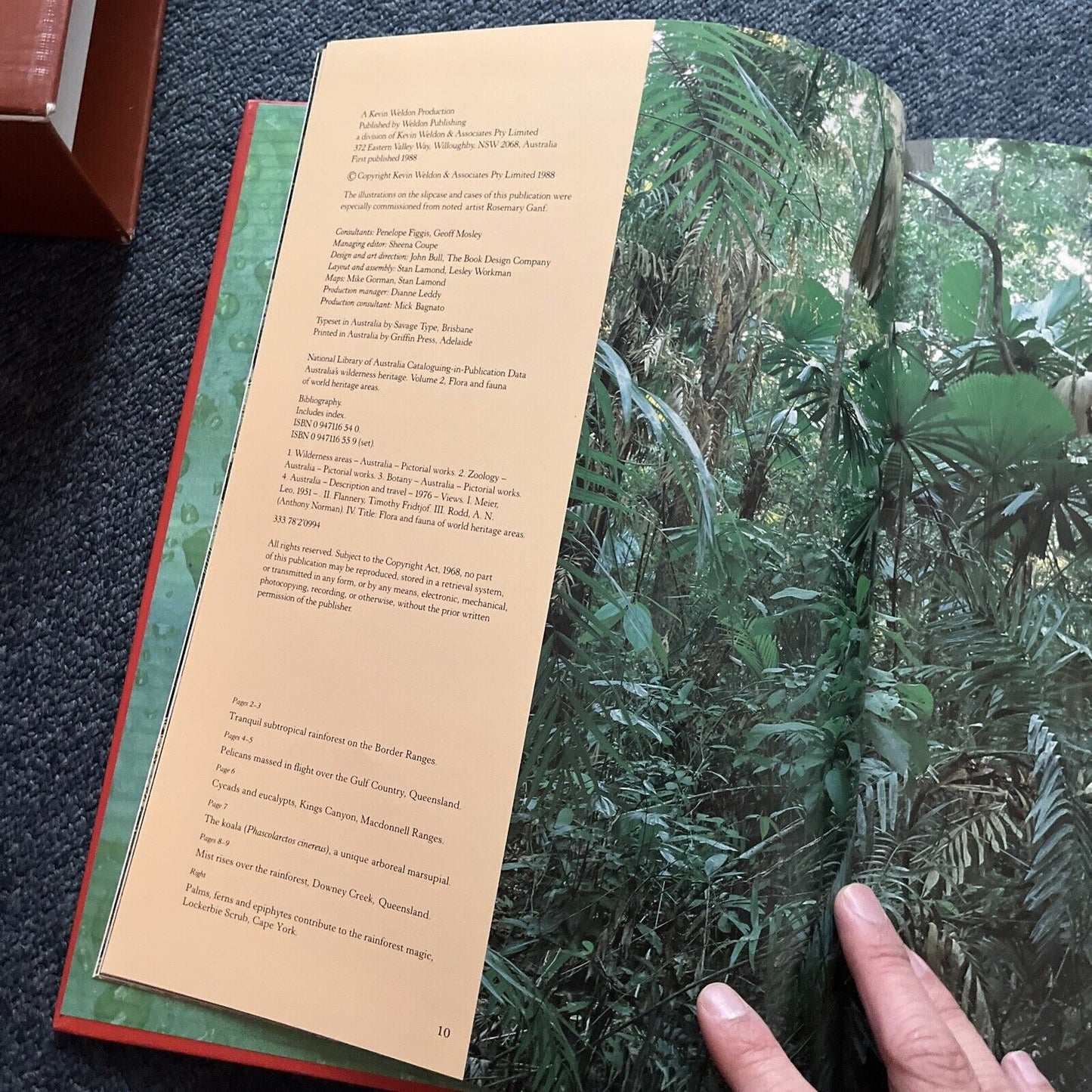 Australia's Wilderness Heritage Vol 1 & 2 Hardcover Book Box Set Vintage 1988