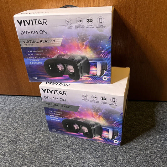 Vivitar Virtual Reality Headset VR-180 For iPhone Or Android *NEw*