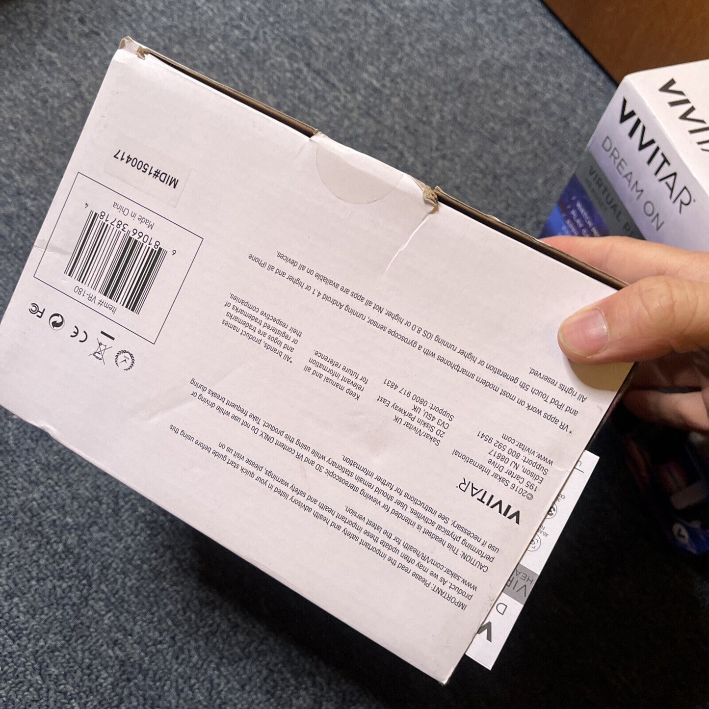 Vivitar Virtual Reality Headset VR-180 For iPhone Or Android *NEw*