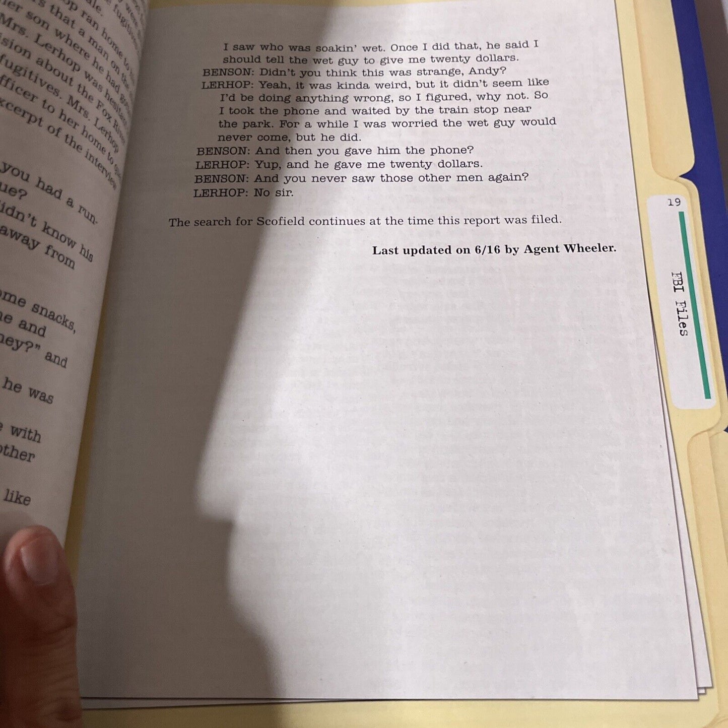 Prison Break : The Classified FBI Files by Paul Ruditis (Paperback, 2007)