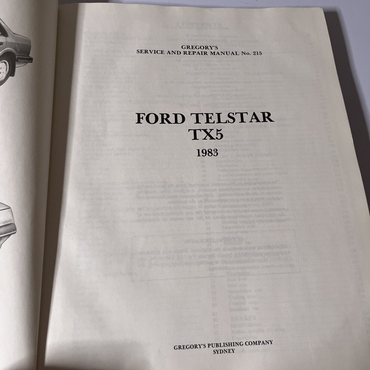 Gregory's Telstar TX5 Service And Repair Manual 1983 Scientific Publication 215