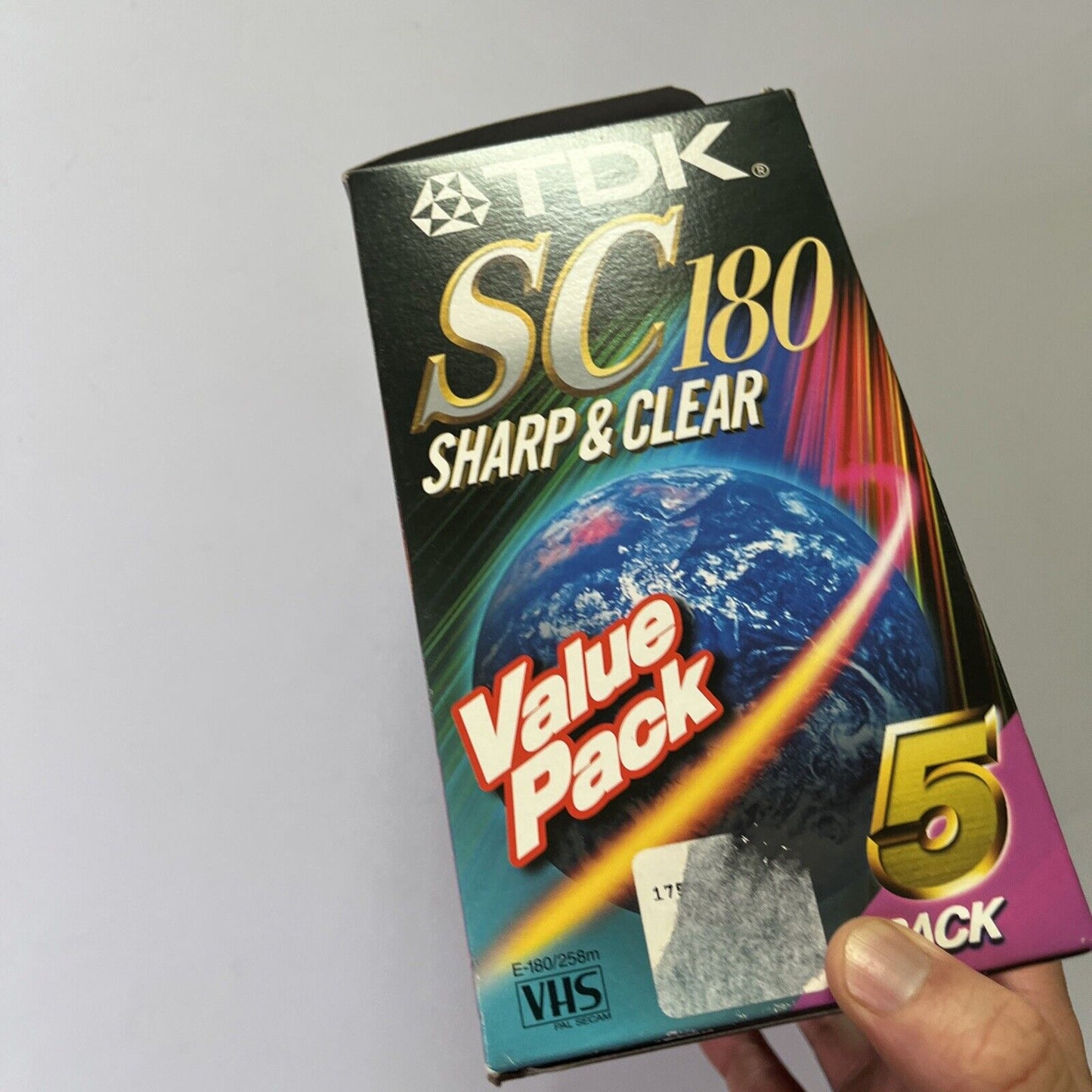 TDK SC-180 Sharp & Clear 5 Pack Blank VHS VCR Video Tapes *NEW*