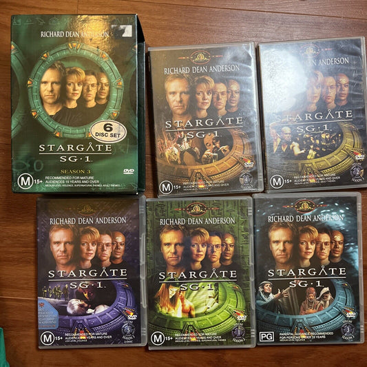 Stargate SG-1 : Season 3 (DVD, 1999, 6-Disc) Richard Dean Anderson, Region 4