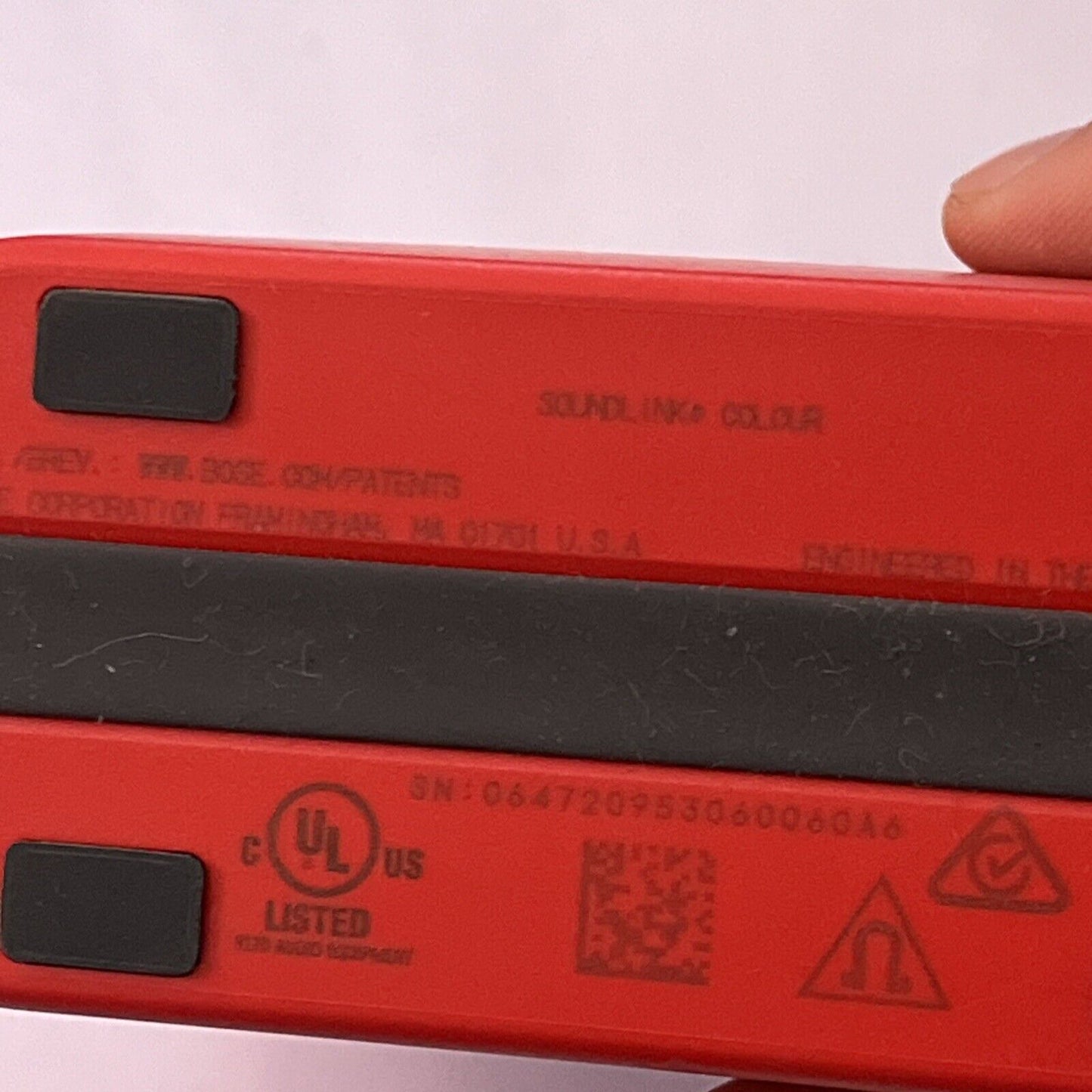 Bose SoundLink Red Bluetooth Speaker 415859 *Not Working - For Parts Or Repair*