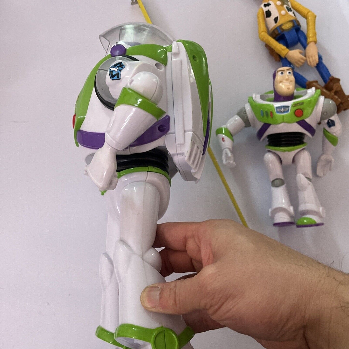 2x Buzz Lightyear Action Figure 12" 64989 7" 2018, Woody 9" 2017 Toy Story