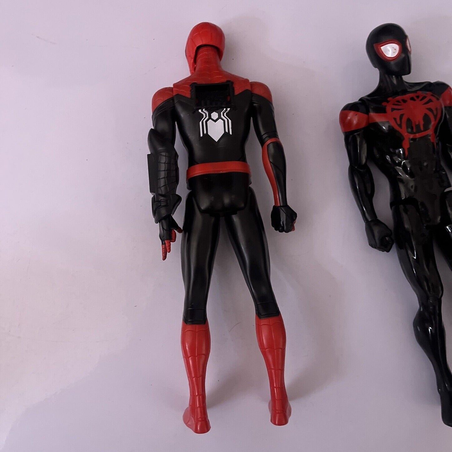 2x Spider-Man 11" Action Figure 2019 C-3632B & 2017 C-3632B Miles Morales