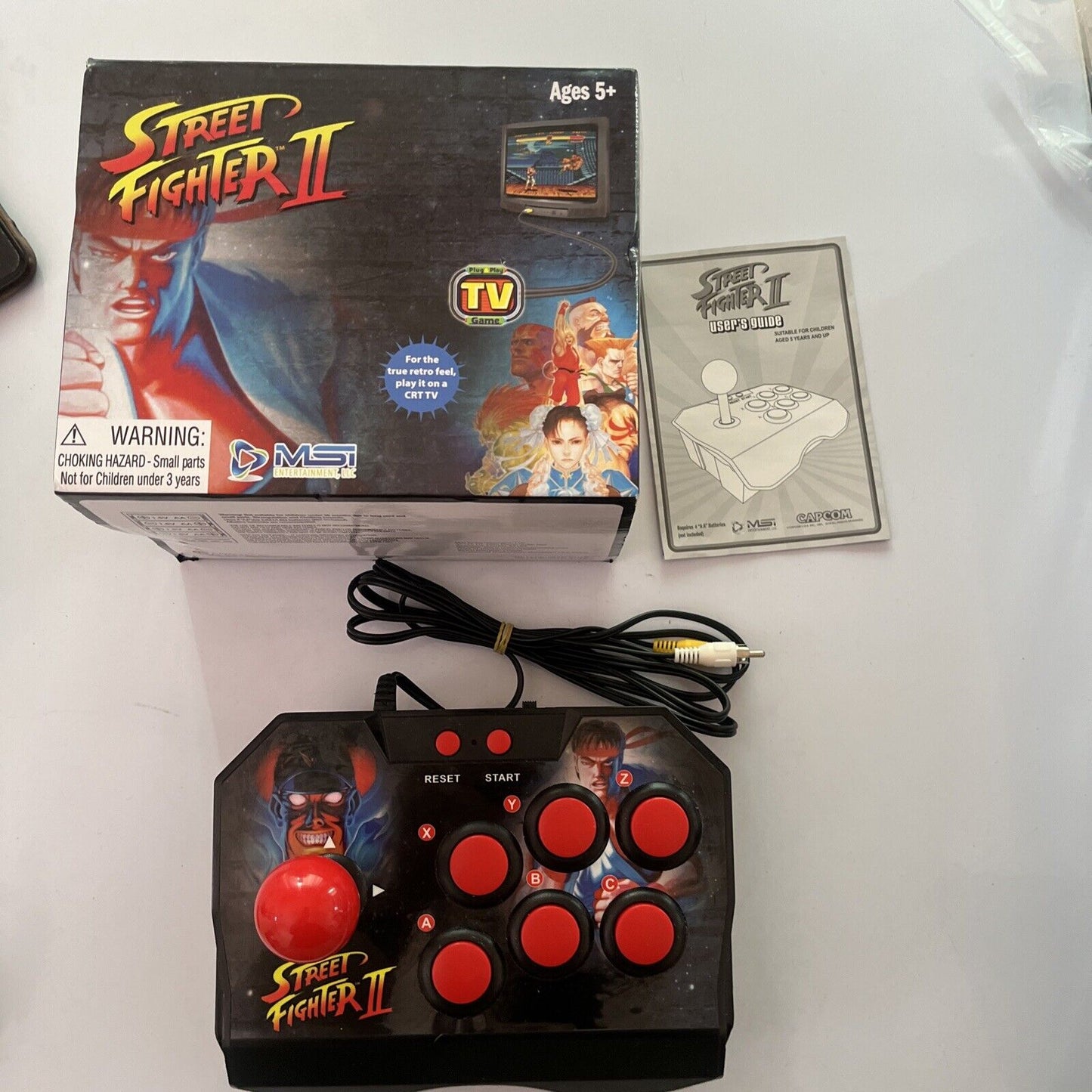 Street Fighter II 2 Licensed Retro Joystick Built in Game Plug & Play MSI