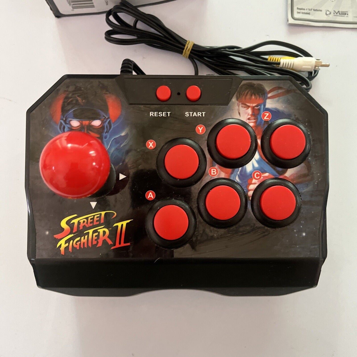 Street Fighter II 2 Licensed Retro Joystick Built in Game Plug & Play MSI