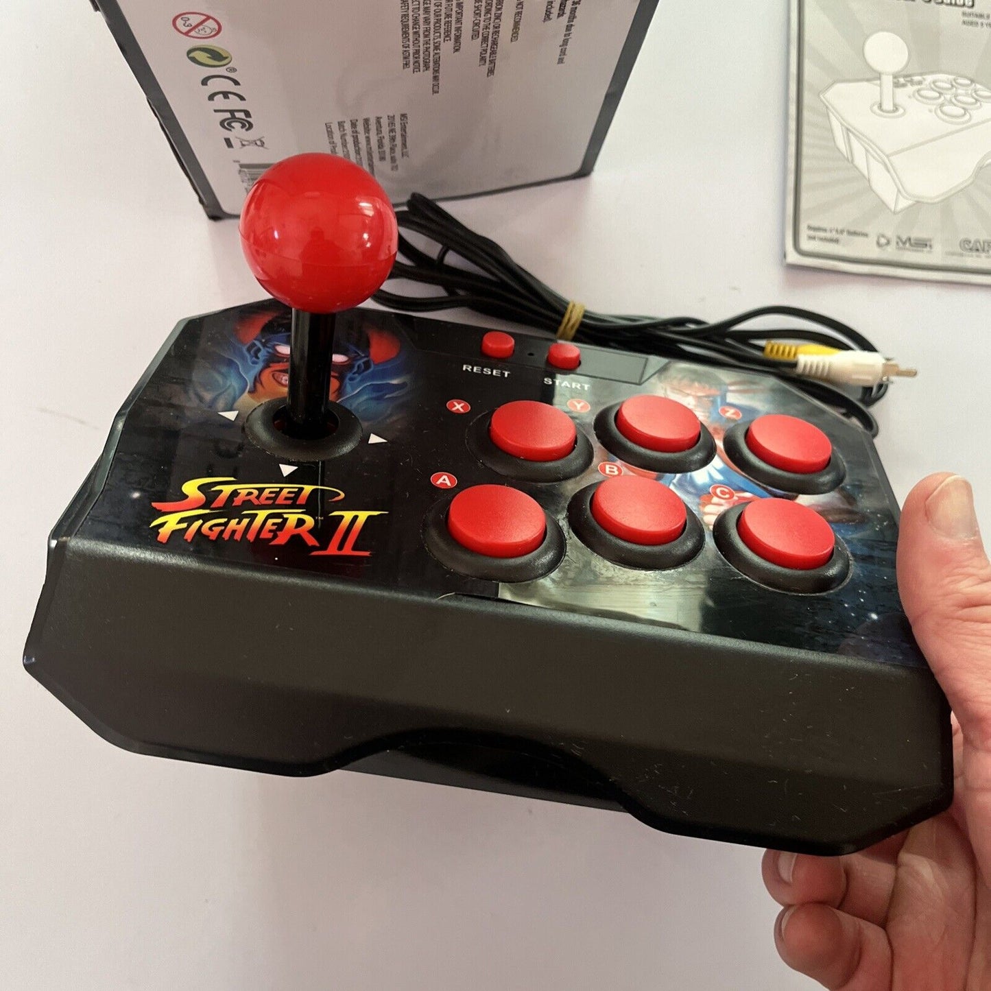 Street Fighter II 2 Licensed Retro Joystick Built in Game Plug & Play MSI