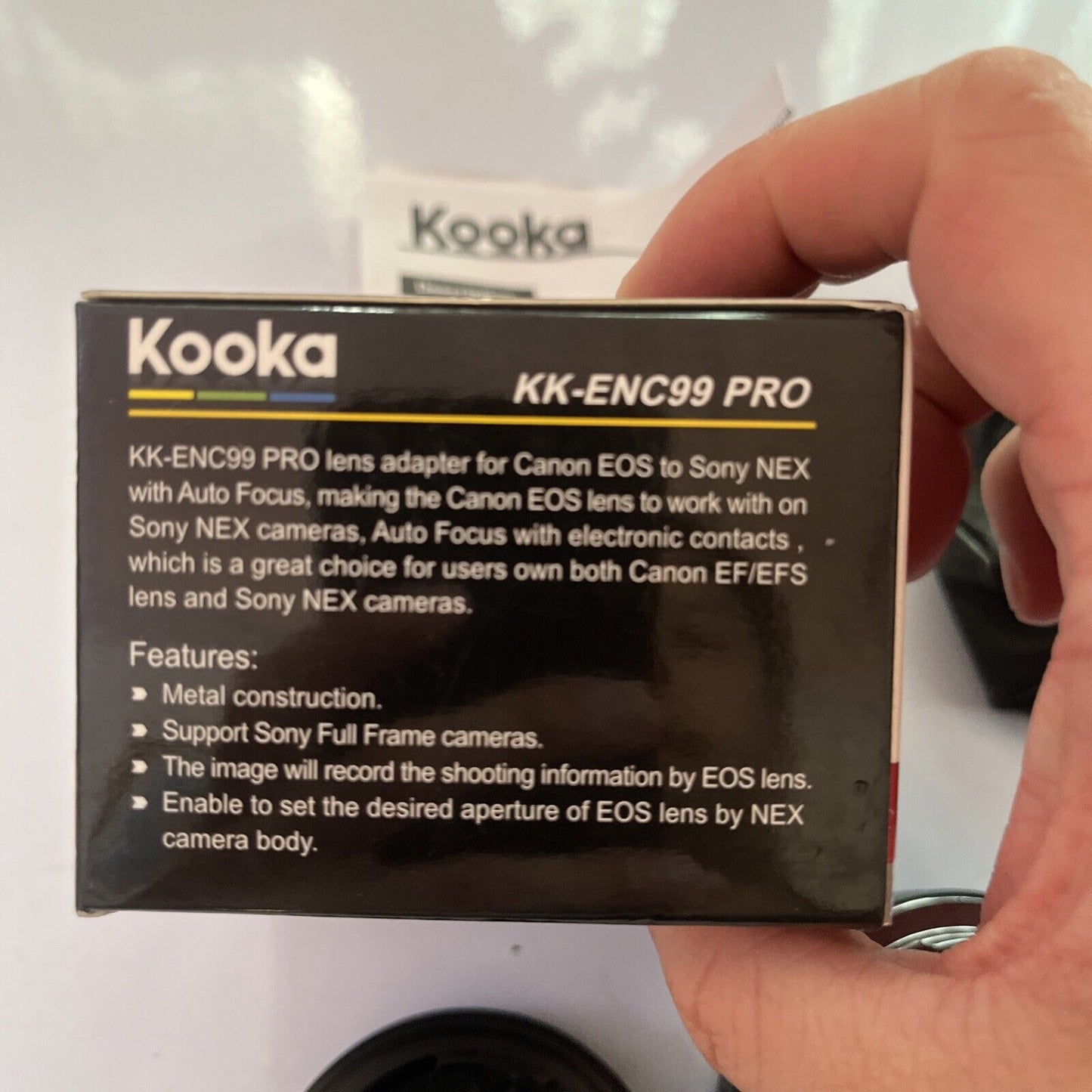 Kooka Lens Adapter Got Cannon EOS Lens To Sony NEX  Auto Focus KK-ENC99 Pro