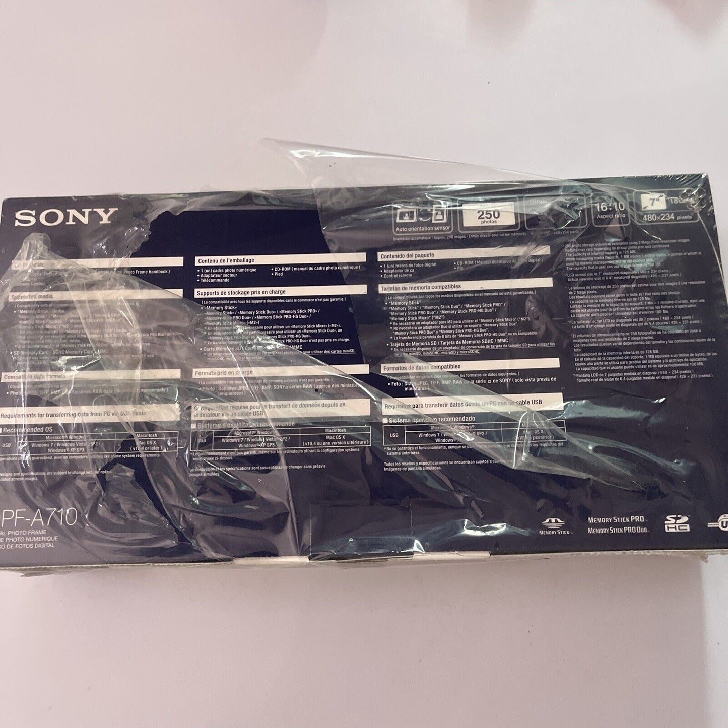*New* Sony 7" Digital Photo Frame S-Frame DBF-A710