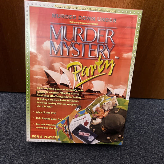 *New Sealed* Murder Mystery Party - Murder Down Under Board Game