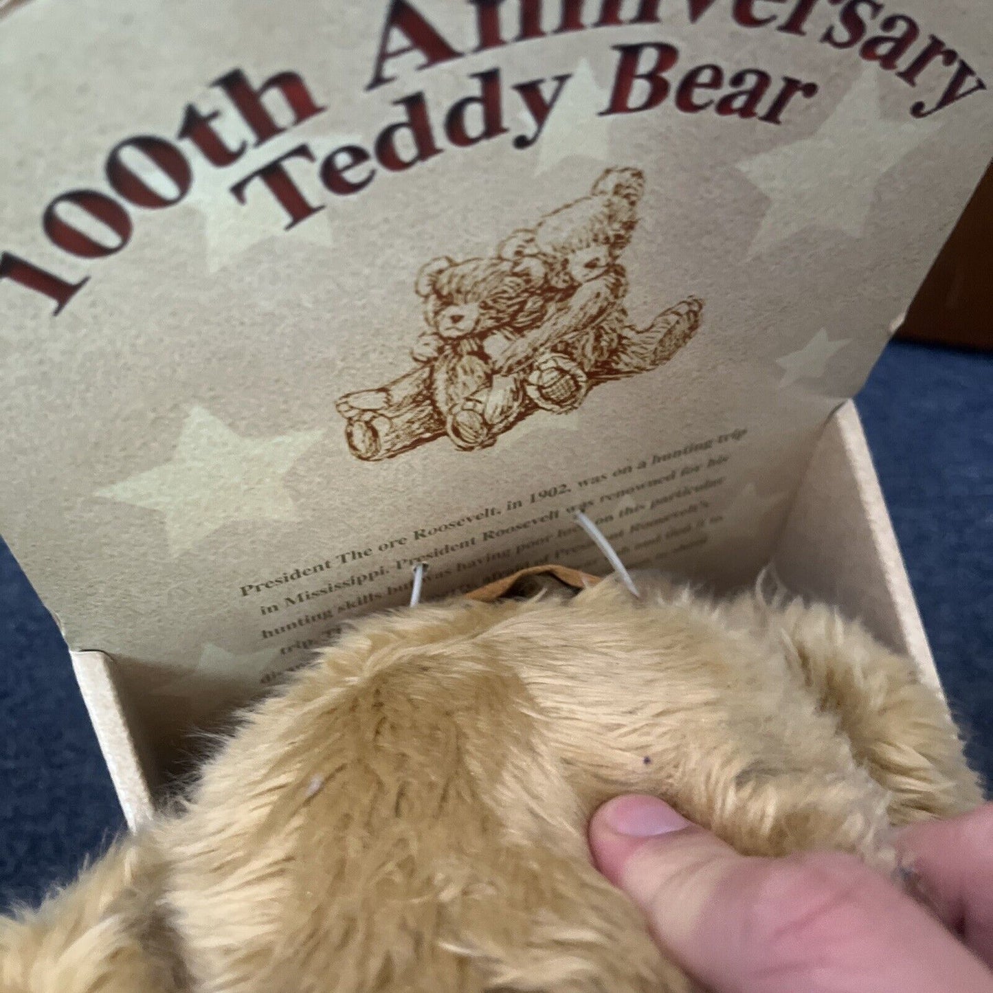 Theodore Roosevelt 100th Anniversary Teddy Bear Collector's Edition 1902-2002