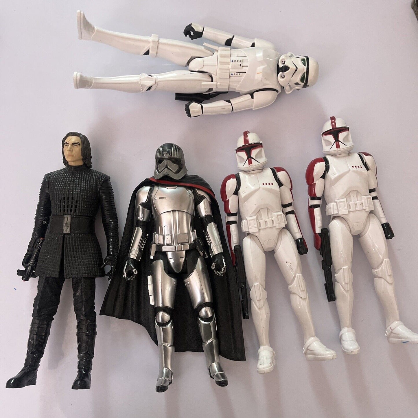 6x Star Wars 11" Action Figures: Kyolo Ren, Darth Vader, Captain Phasma,