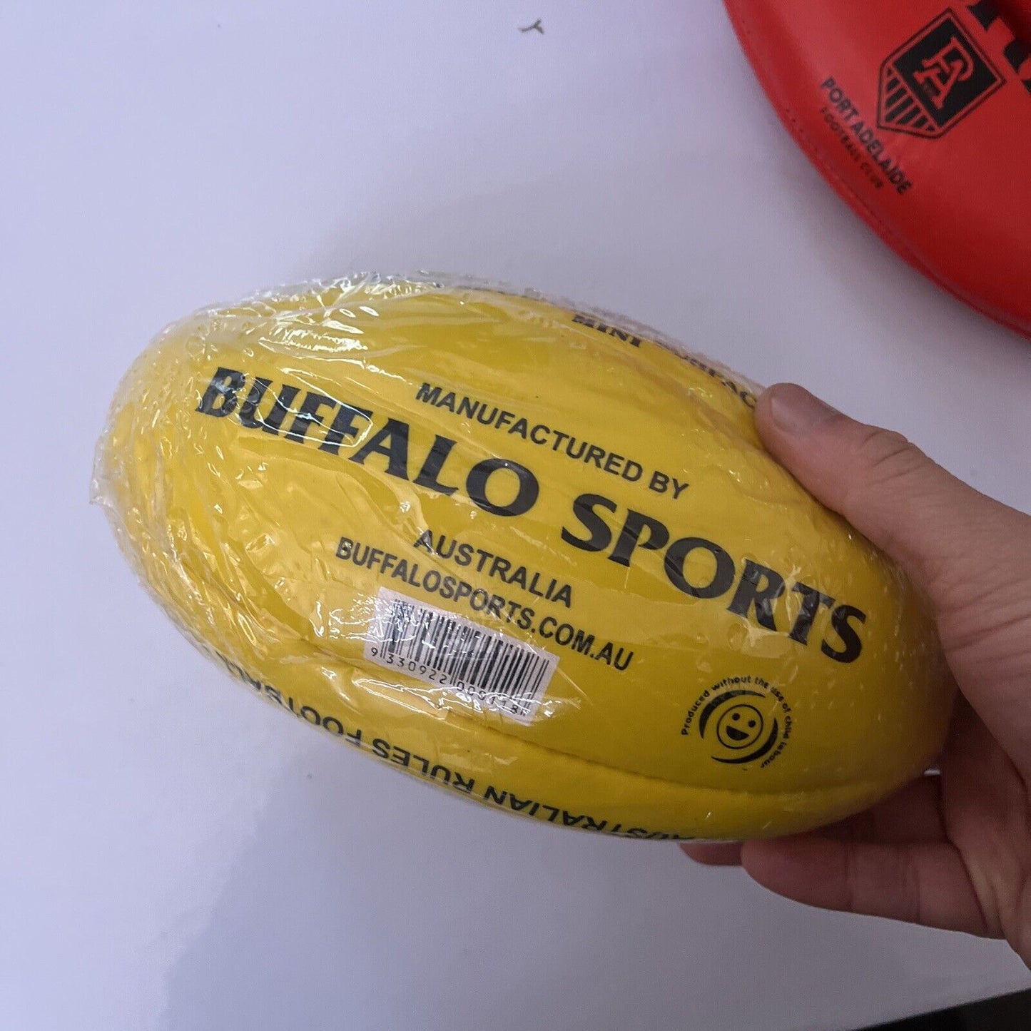 2x NEW Aussie Rules Mini AFL Football: Sherrin Port Adelaide Football & Buffalo