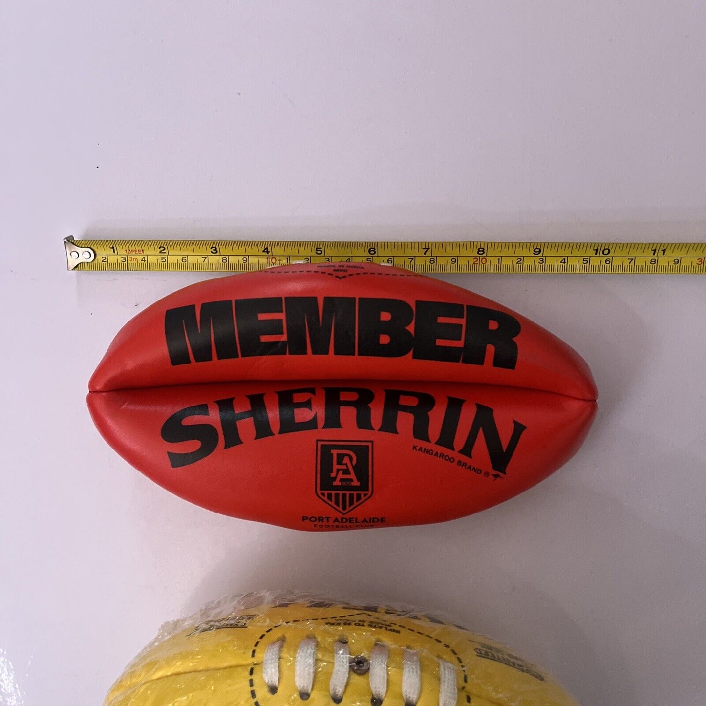 2x NEW Aussie Rules Mini AFL Football: Sherrin Port Adelaide Football & Buffalo