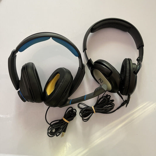 2x Sennheiser 3.5mm Corded Headphones: GSP 300 Gaming Headphone & HD 201 Wired