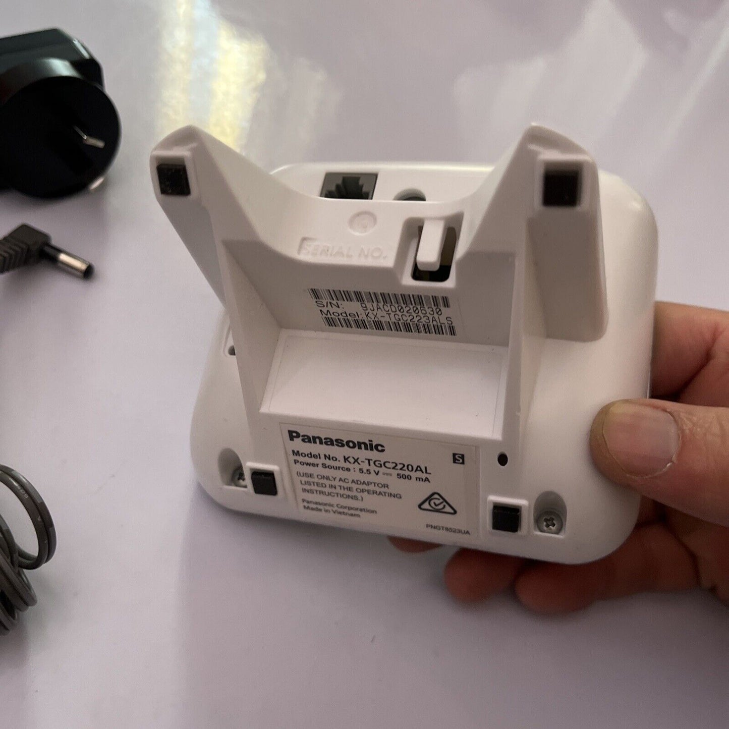 Panasonic KX-TGC220AL Charger Base & AC Adapter PNLV227AL *No Handset*