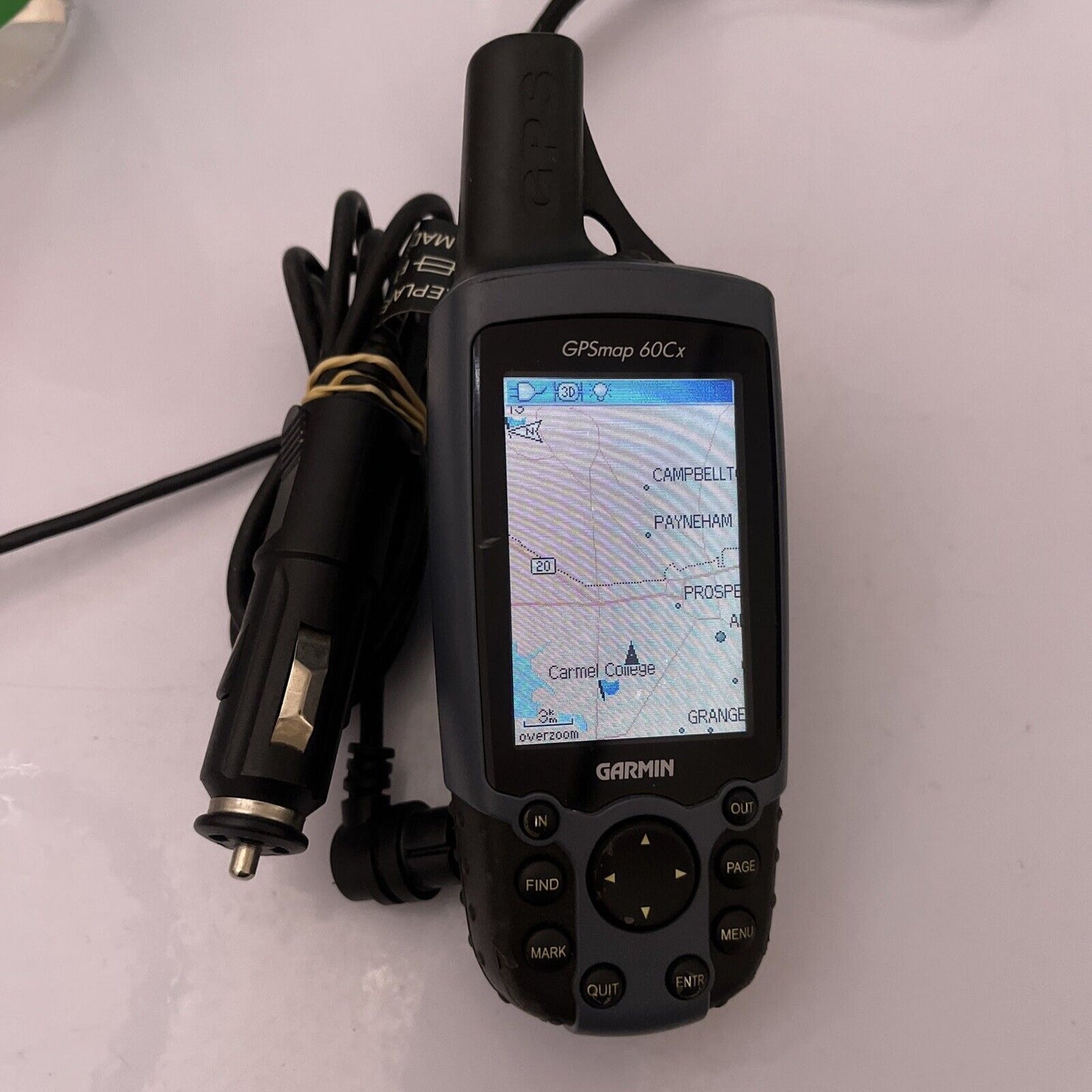 Garmin GPSmap 60Cx *Works Only When Corded. Battery Springs Corroded Parts Only