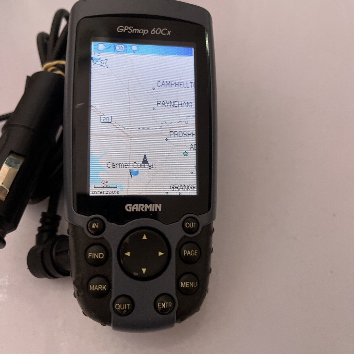 Garmin GPSmap 60Cx *Works Only When Corded. Battery Springs Corroded Parts Only