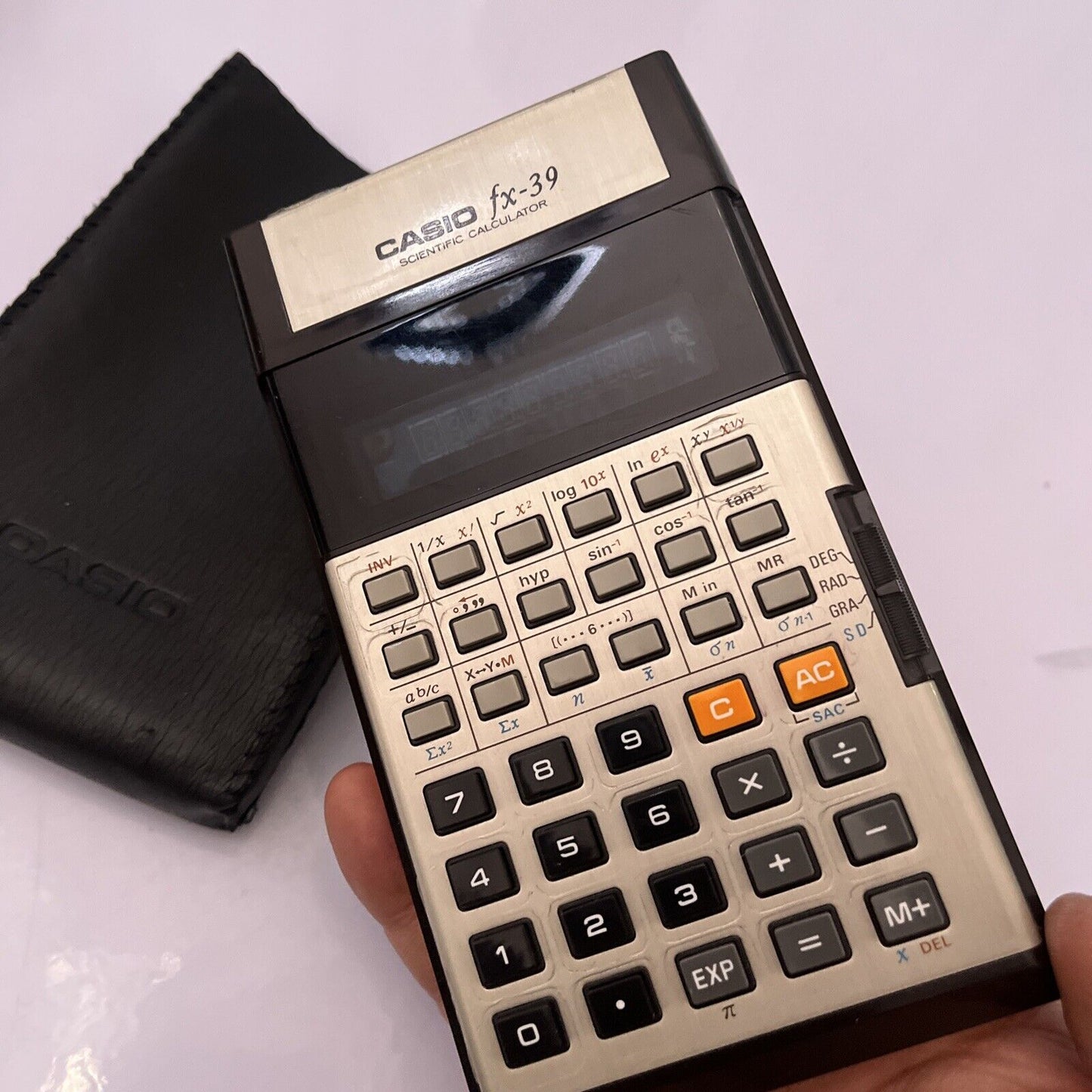 Vintage Casio FX-39 Scientific Calculator 1978 With Manual