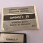 Vintage Casio FX-39 Scientific Calculator 1978 With Manual