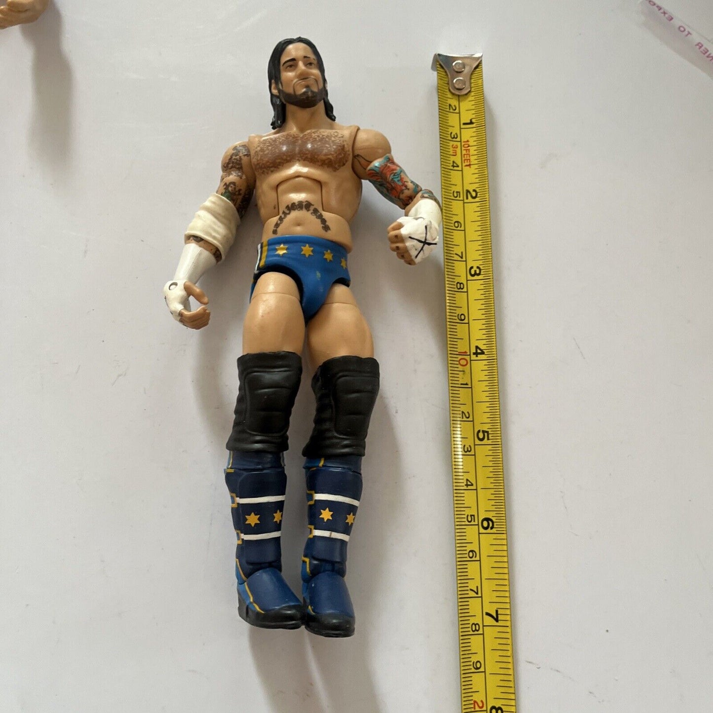 4x WWE 6.5" Action Figures: CM Punk, Tito Santana, Kofi Kingston, Jake the Snake