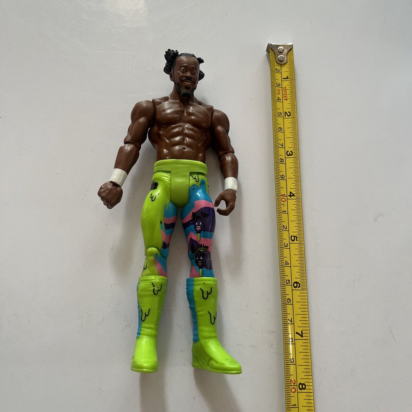 4x WWE 6.5" Action Figures: CM Punk, Tito Santana, Kofi Kingston, Jake the Snake