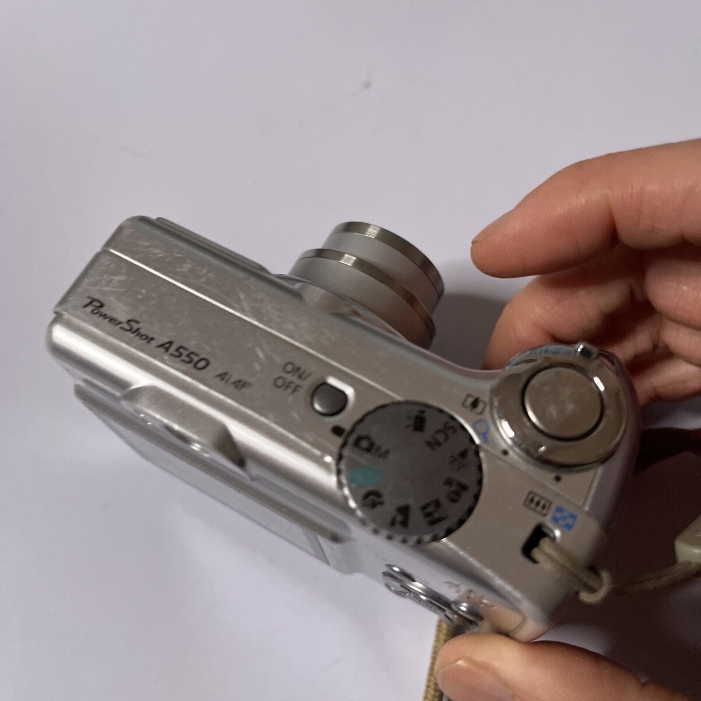 Canon PowerShot A550 Digital Camera 7.1MP *Not Working - For Parts Or Repair*