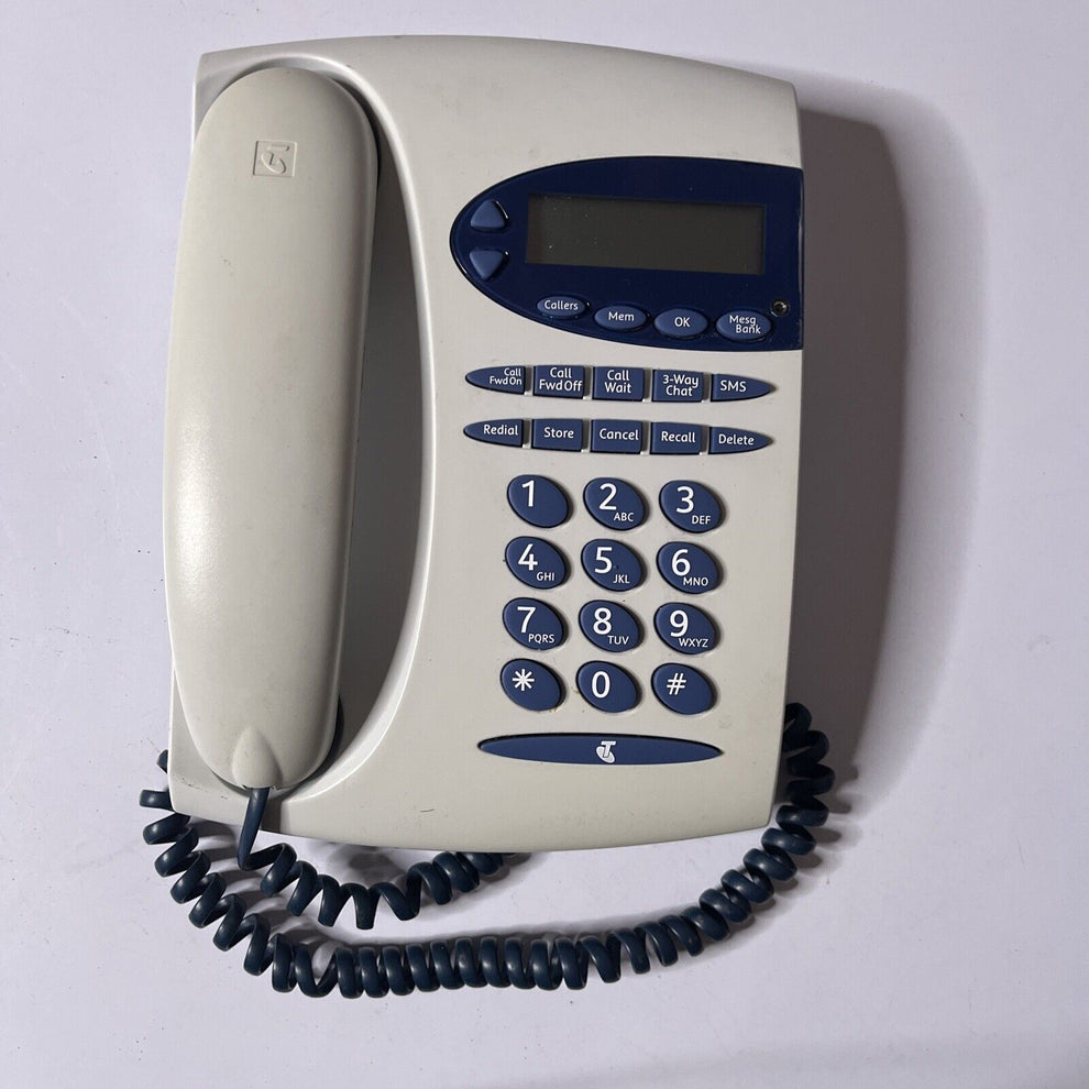 Telstra T1000C SMS Landline Corded Telephone NBN Compatible Retro Unit