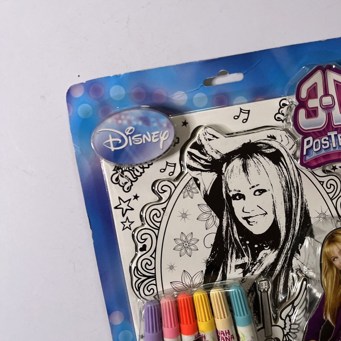 *New Sealed* Hannah Montana Disney 3D Posters, Shapes & Markers 2008