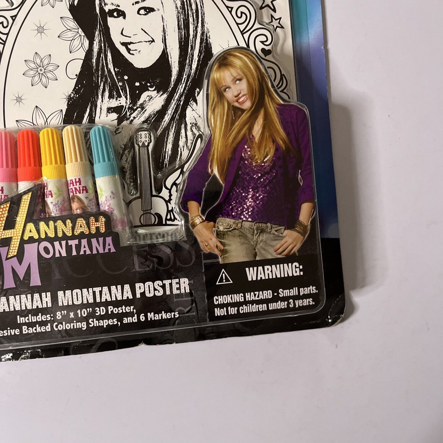 *New Sealed* Hannah Montana Disney 3D Posters, Shapes & Markers 2008