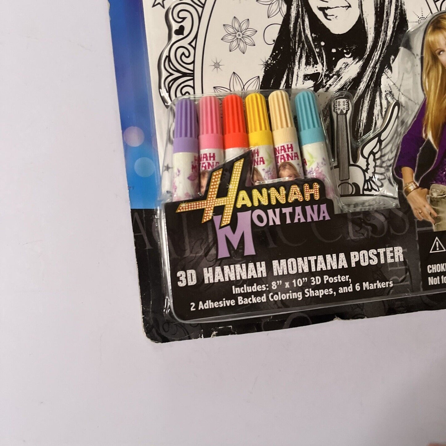 *New Sealed* Hannah Montana Disney 3D Posters, Shapes & Markers 2008