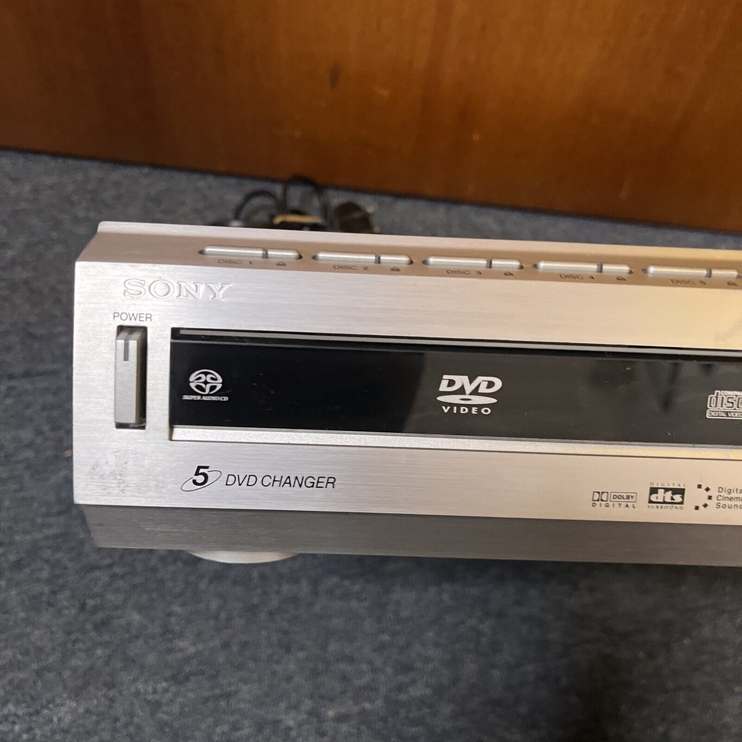 Sony 5-DVD Changer Super Audio CD Player DVD HCD-C450 *For Parts Or Repair*