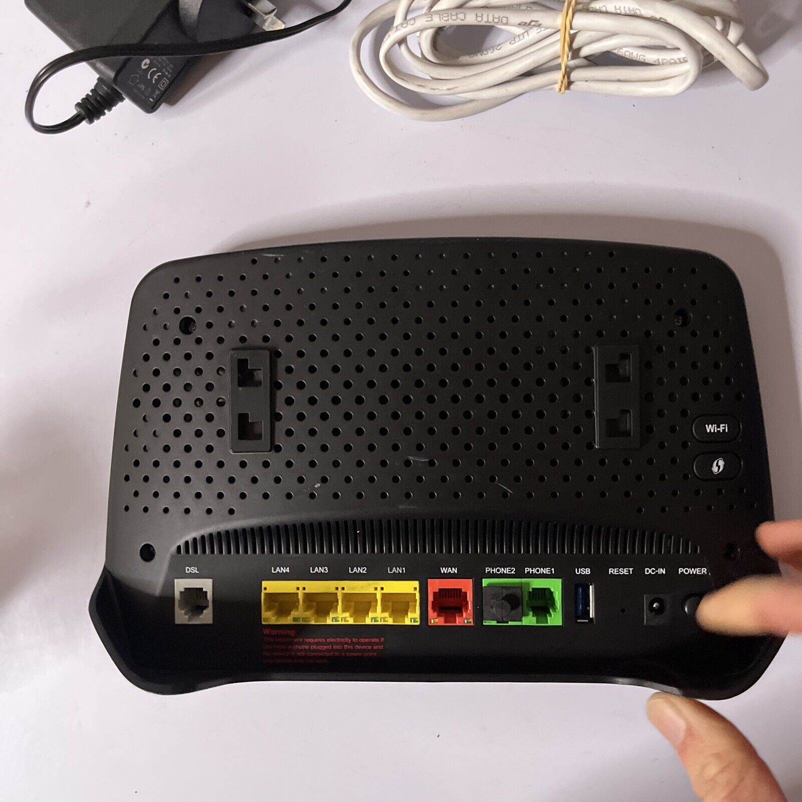 OPTUS Gateway F@ST Wireless Modem Router NBN Compatible VoIP 3864V3 HP ...