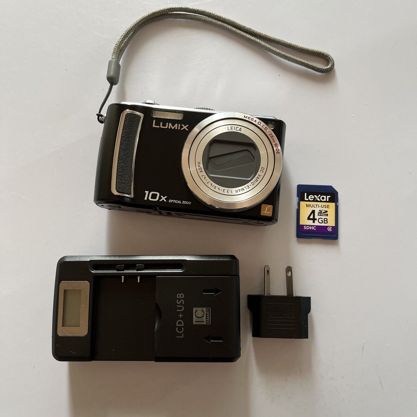 Panasonic Lumix DMC-TZ15 Digital Camera 9.1MP With Charger & 4GB SD Card
