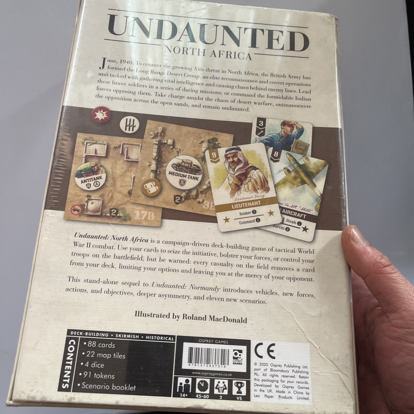 *New Sealed* David Thompson & Trevor Benjamin Undaunted: North Africa Board Game