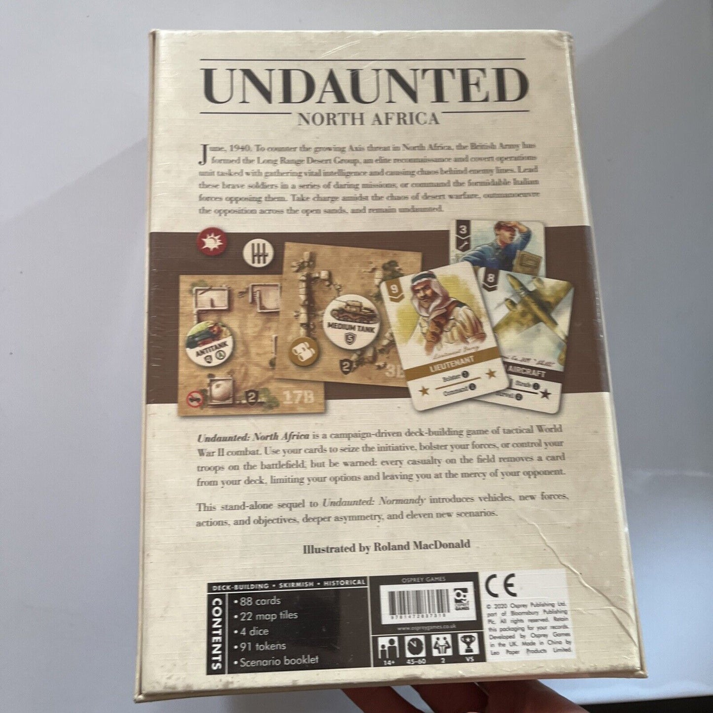 *New Sealed* David Thompson & Trevor Benjamin Undaunted: North Africa Board Game