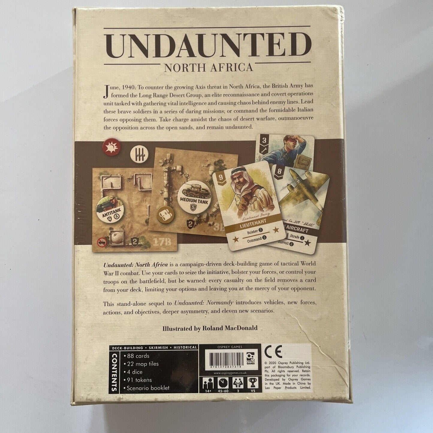 *New Sealed* David Thompson & Trevor Benjamin Undaunted: North Africa Board Game