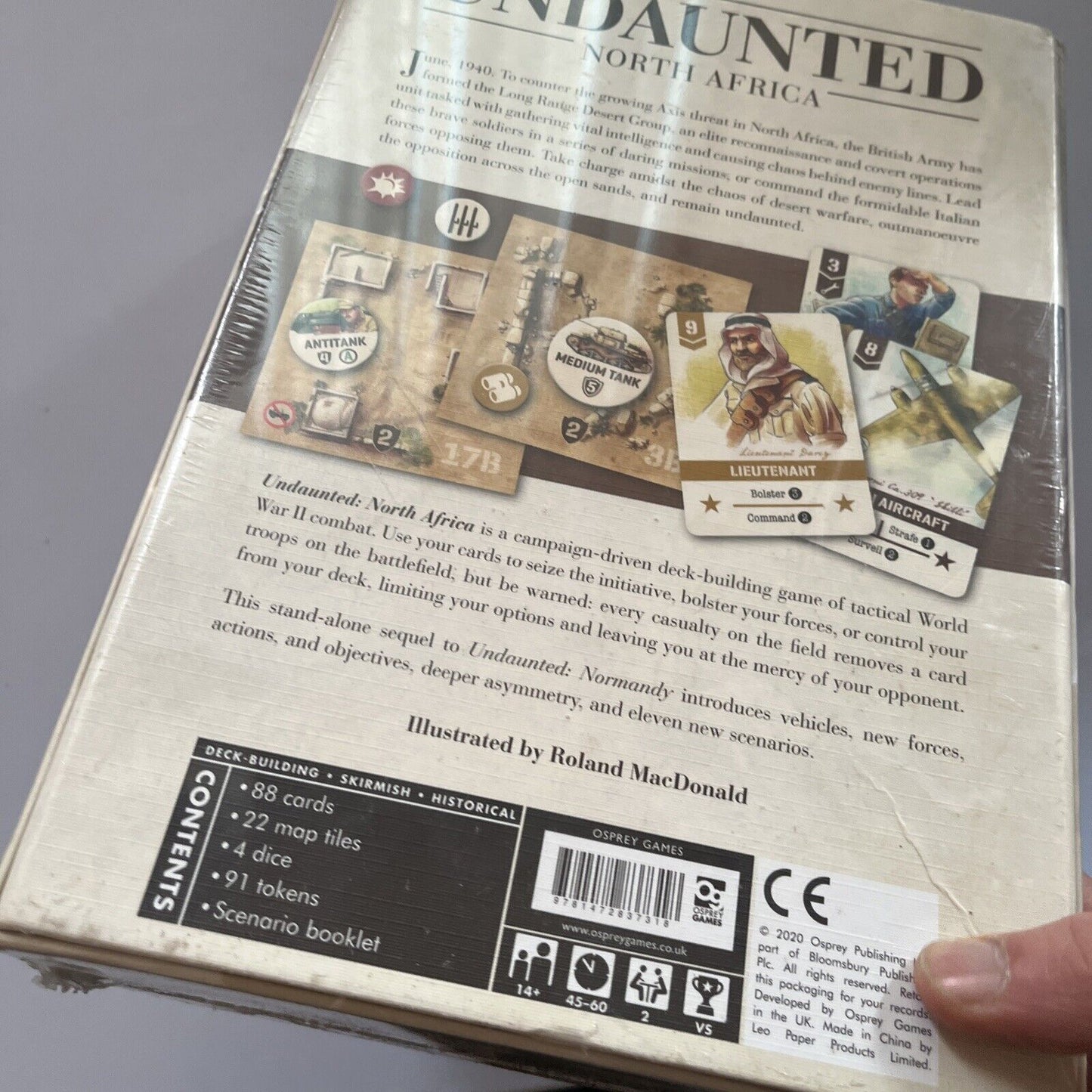 *New Sealed* David Thompson & Trevor Benjamin Undaunted: North Africa Board Game