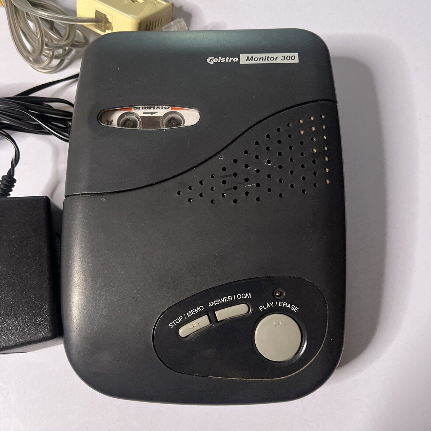 Telstra Monitor 300 MicroCassette Tape Answering Machine Model TA300 Australian